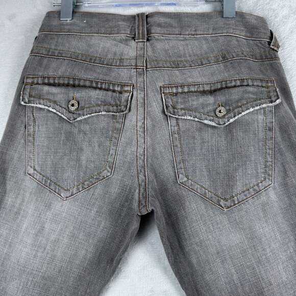 Guess Jeans Womens Bootcut Leg Size 32 Mid Rise 100% Cotton Gray Light Wash - Picture 3 of 12